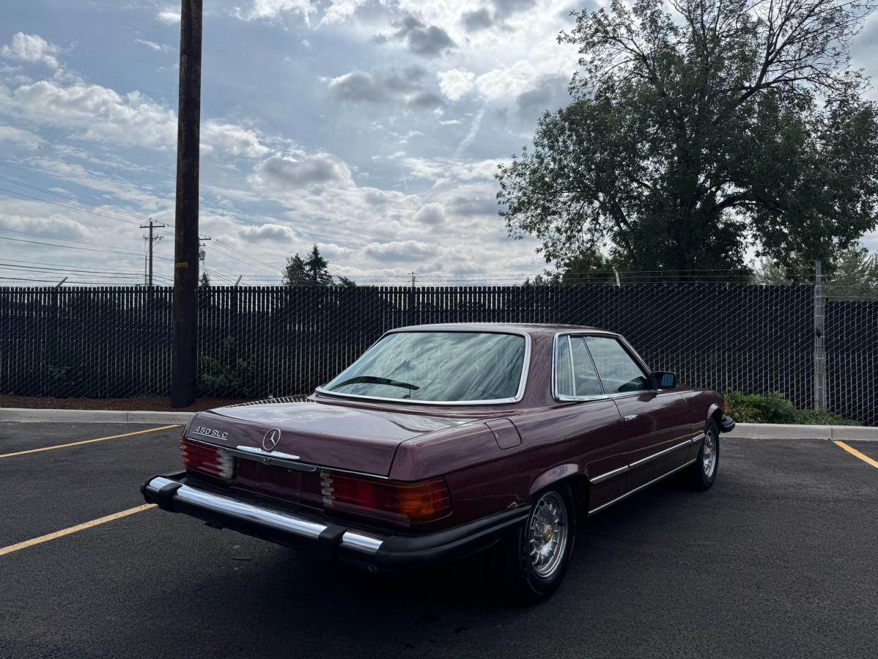 1980 Mercedes-benz 450 Slc Burgundy vin: WDB10702412030205