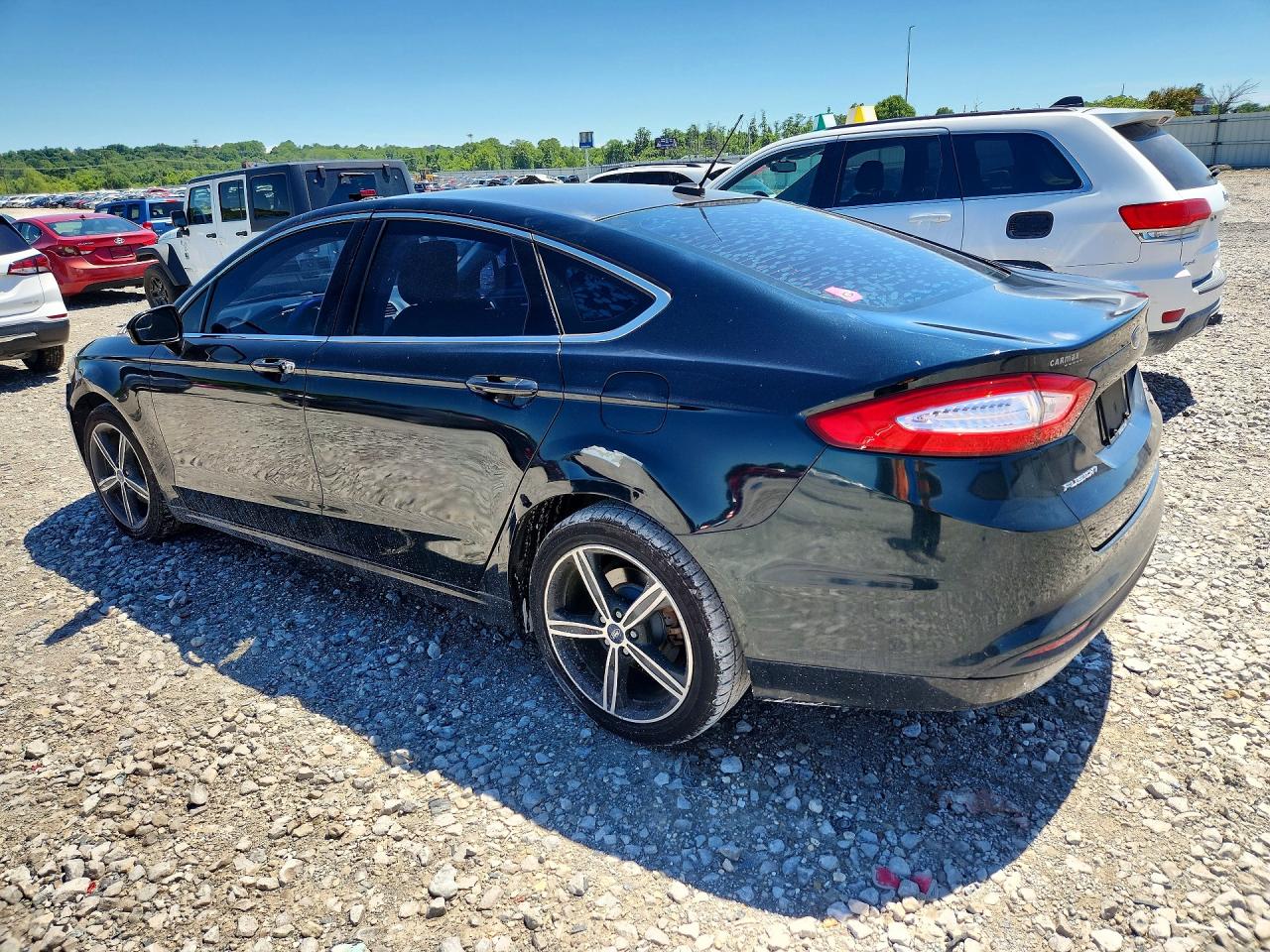 2014 Ford Fusion Se Green vin: 3FA6P0HD0ER191333