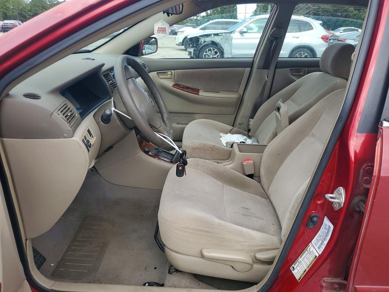 2007 Toyota Corolla Le Red vin: 1NXBR32E47Z772640