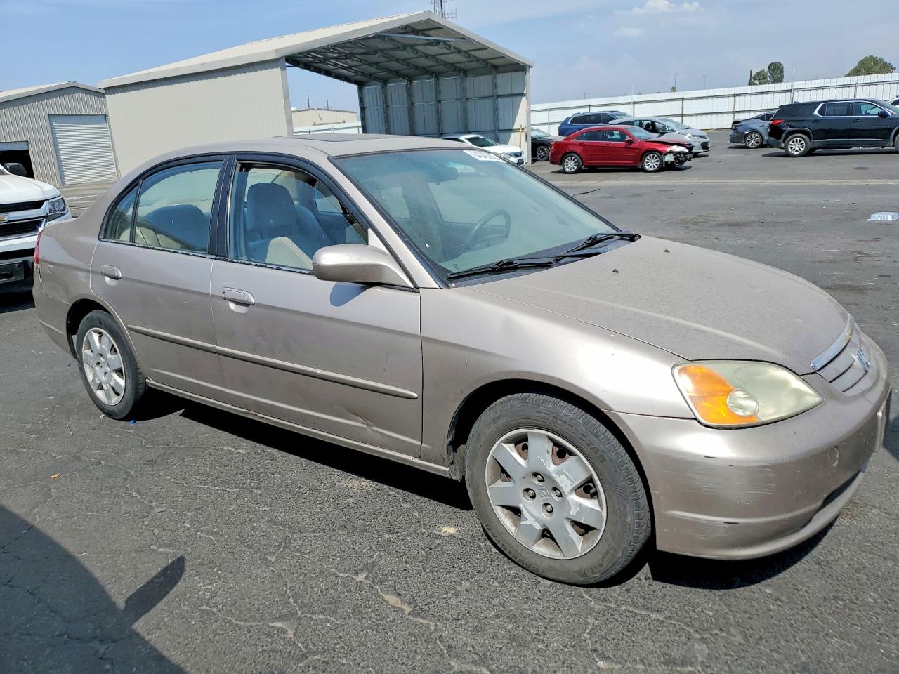 2002 Honda Civic Ex Tan vin: 2HGES26882H609510