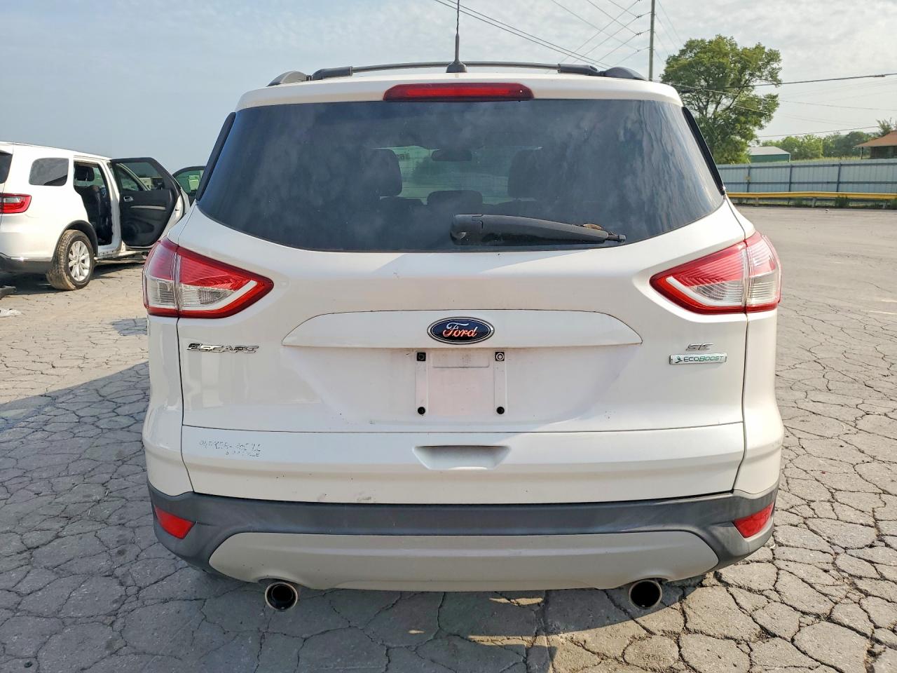 2013 Ford Escape Se White vin: 1FMCU0GX6DUD07588