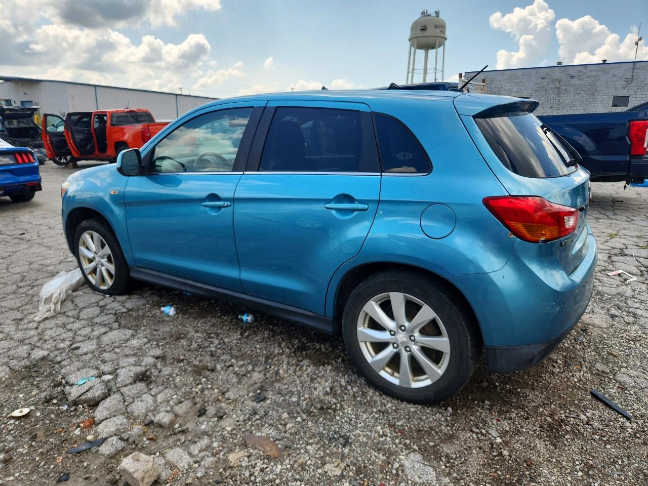 2014 Mitsubishi Outlander Sport Se Turquoise vin: 4A4AP4AUXEE018534