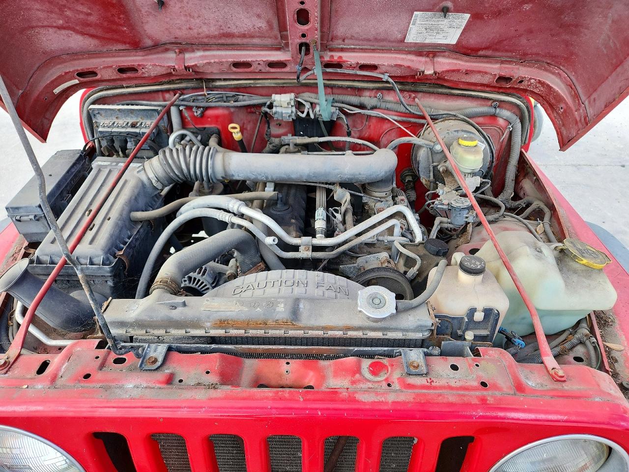 2005 Jeep Wrangler / Tj Se Red vin: 1J4FA29S35P354868