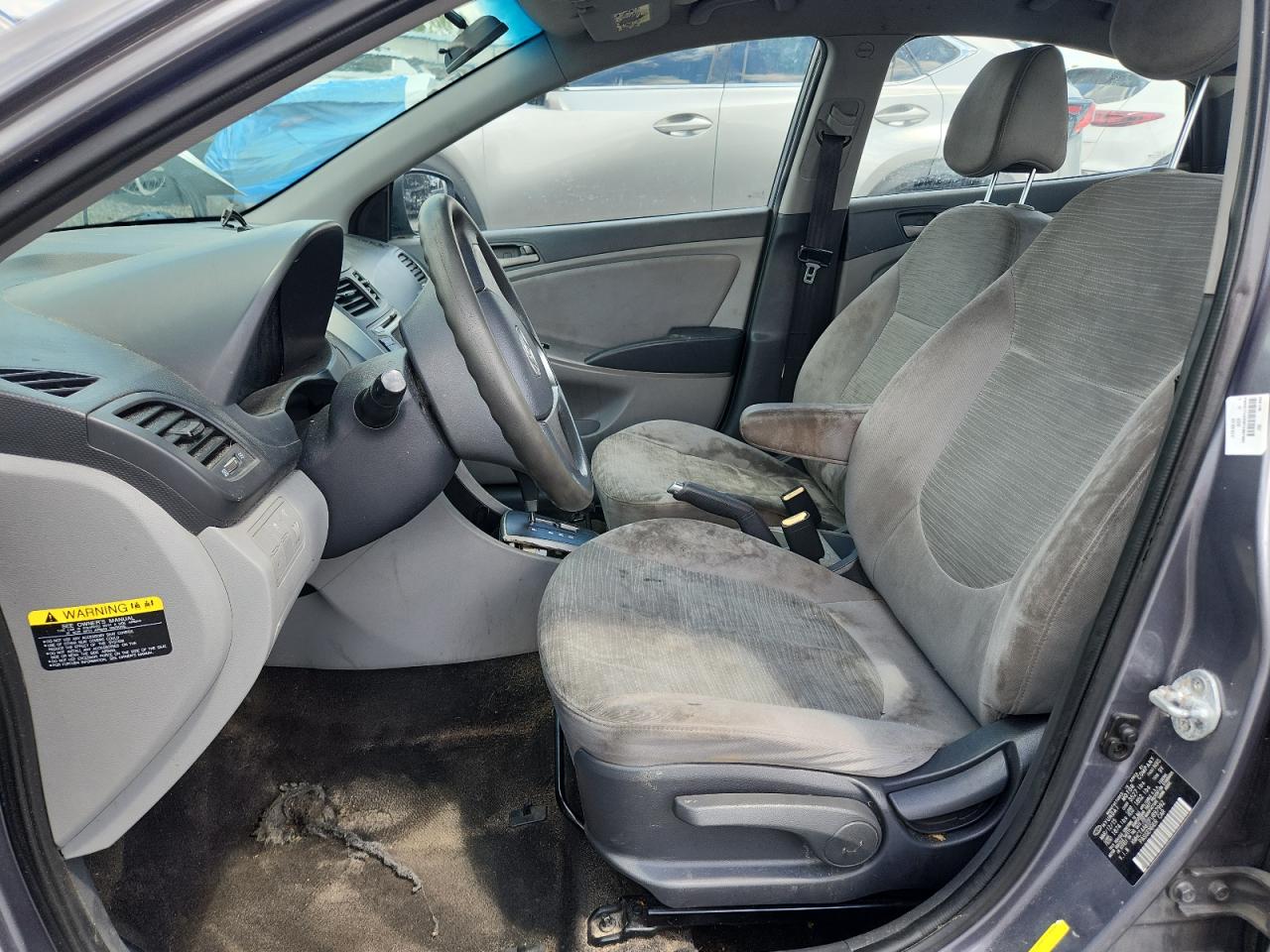 2015 Hyundai Accent Gls Gray vin: KMHCT4AE8FU897992