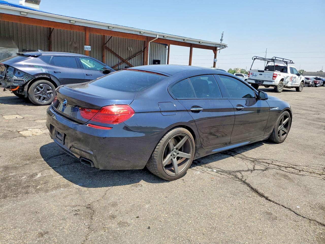 2014 Bmw 650 I Gran Coupe Black vin: WBA6B2C54ED129458
