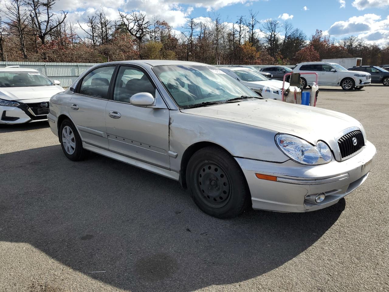 2002 Hyundai Sonata Gl Silver vin: KMHWF25S72A679613