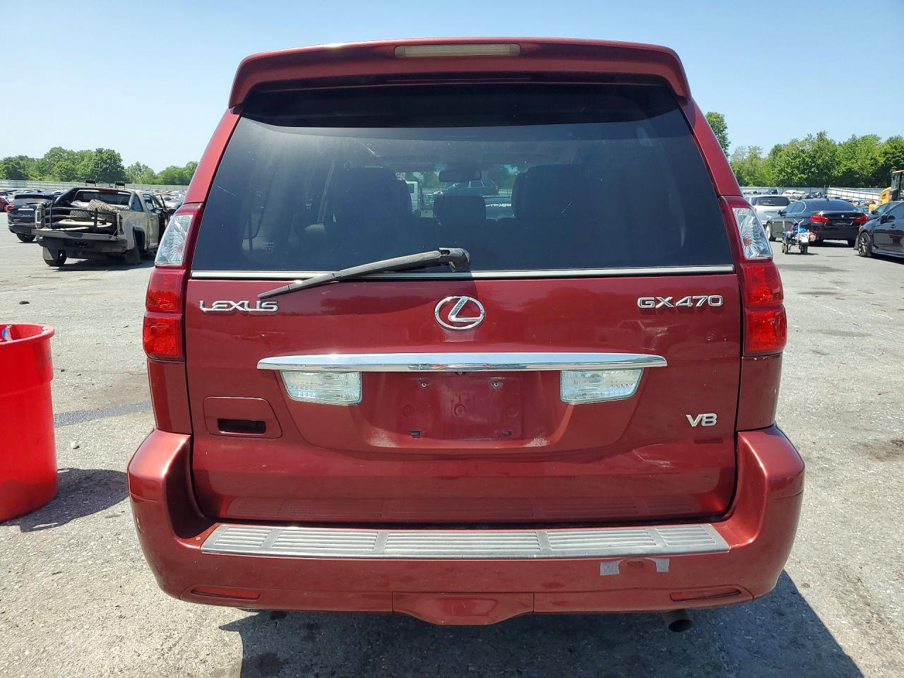 2008 Lexus Gx 470 Red vin: JTJBT20X180160065