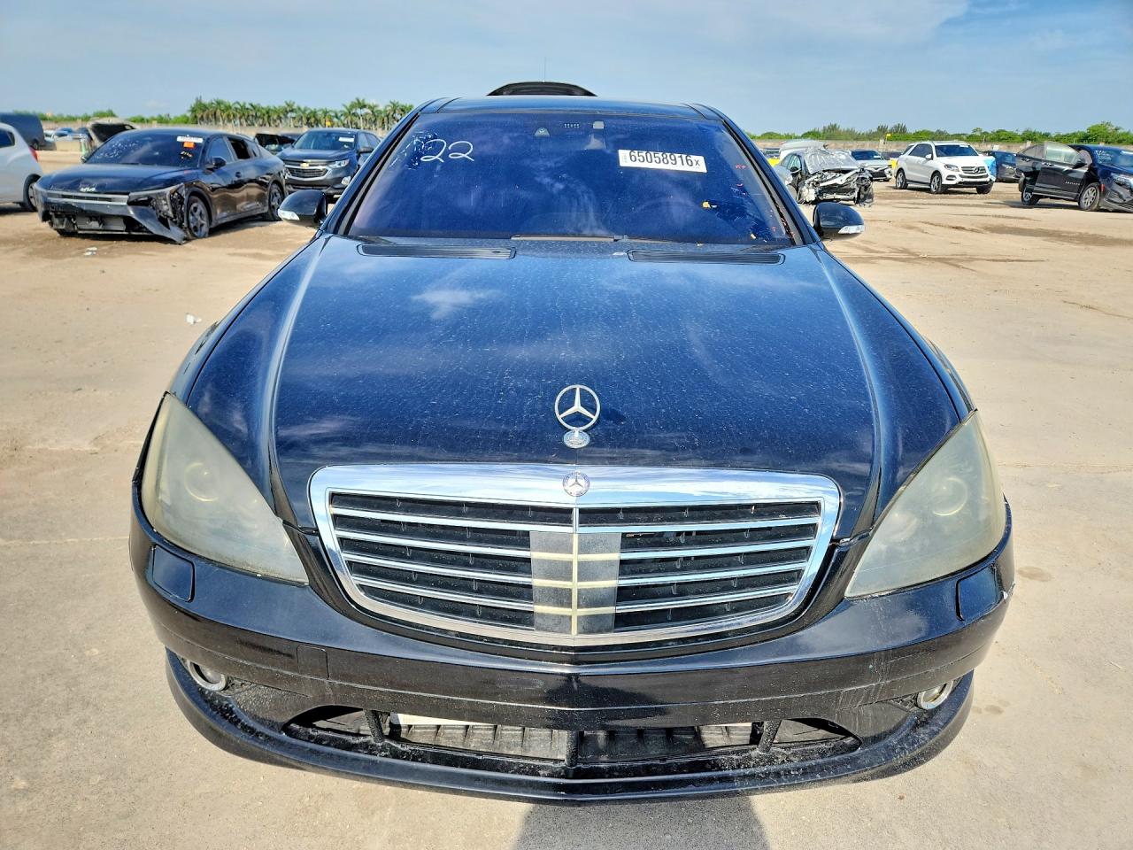 2007 Mercedes-benz S 550 Black vin: WDDNG71X37A139586