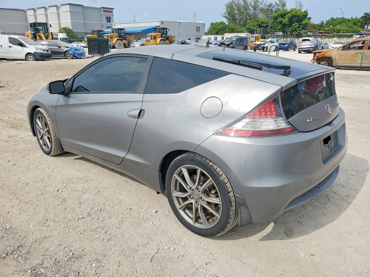 2011 Honda Cr-z Ex Gray vin: JHMZF1D65BS014864