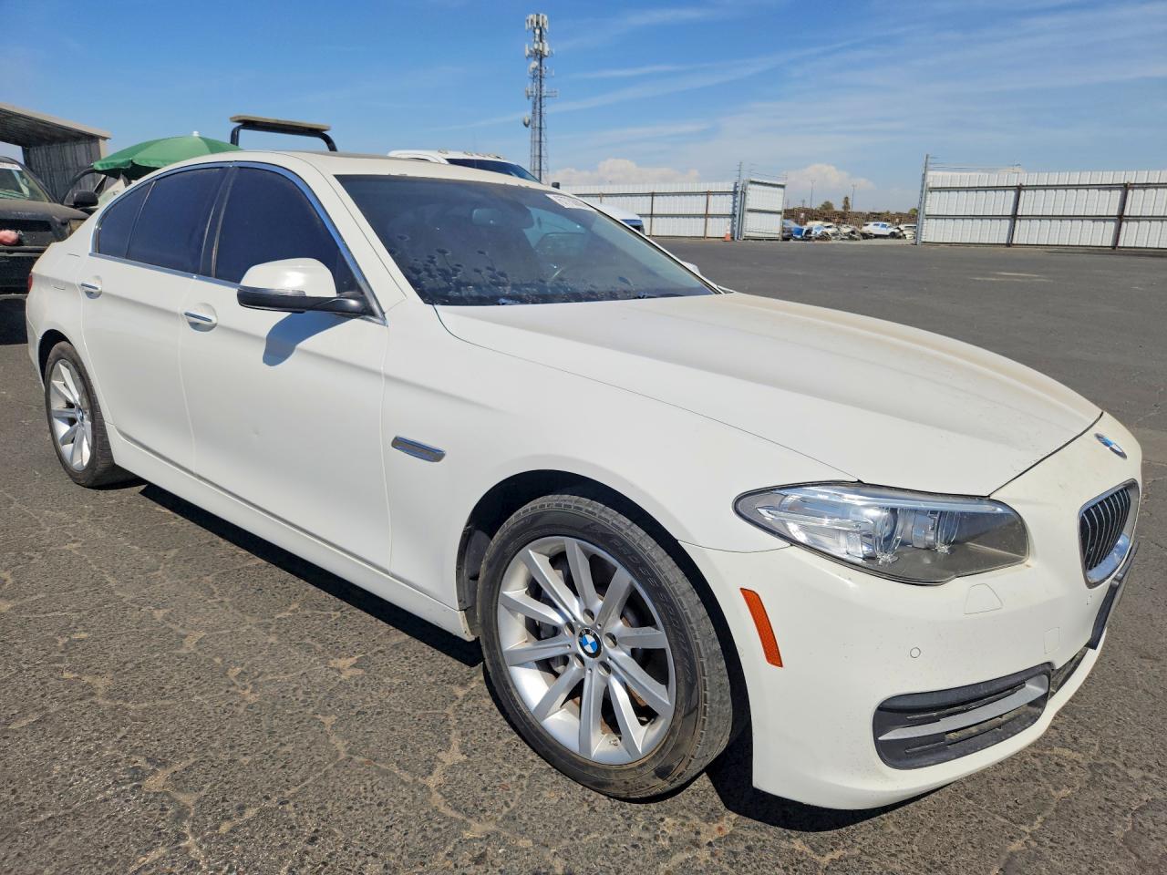 2014 Bmw 535 I White vin: WBA5B1C59ED477312
