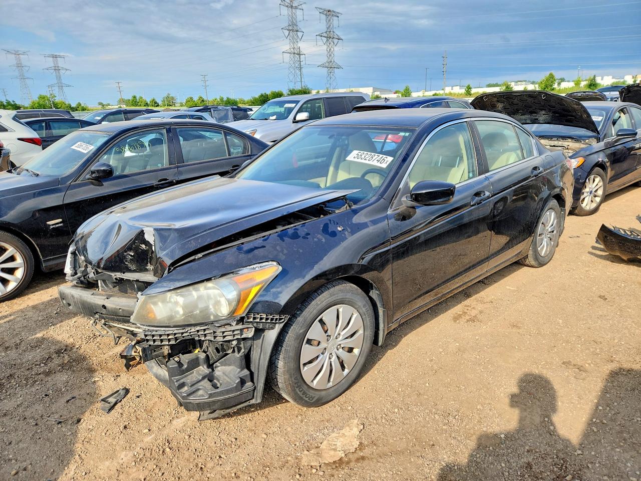 2012 Honda Accord Lx Black vin: 1HGCP2F33CA212431