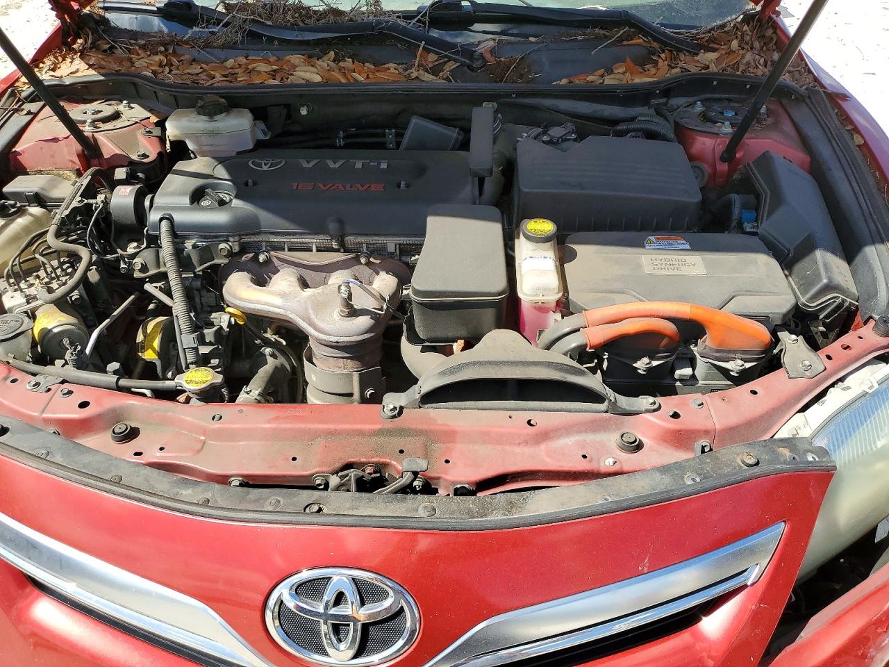 2011 Toyota Camry Hybrid Red vin: 4T1BB3EK8BU129724