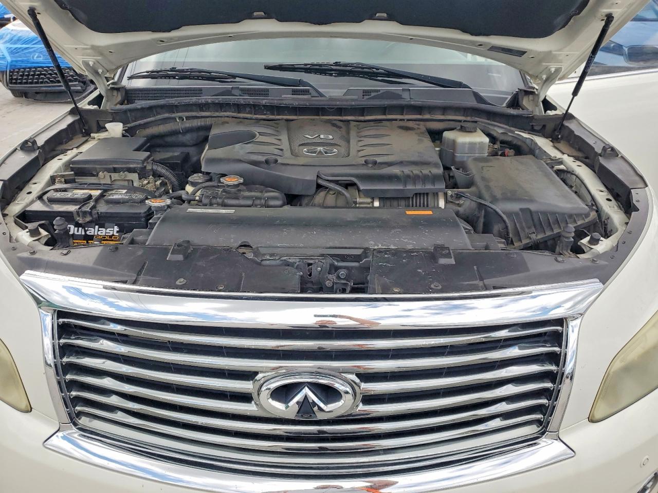 2013 Infiniti Qx56 Base White vin: JN8AZ2NE1D9061020