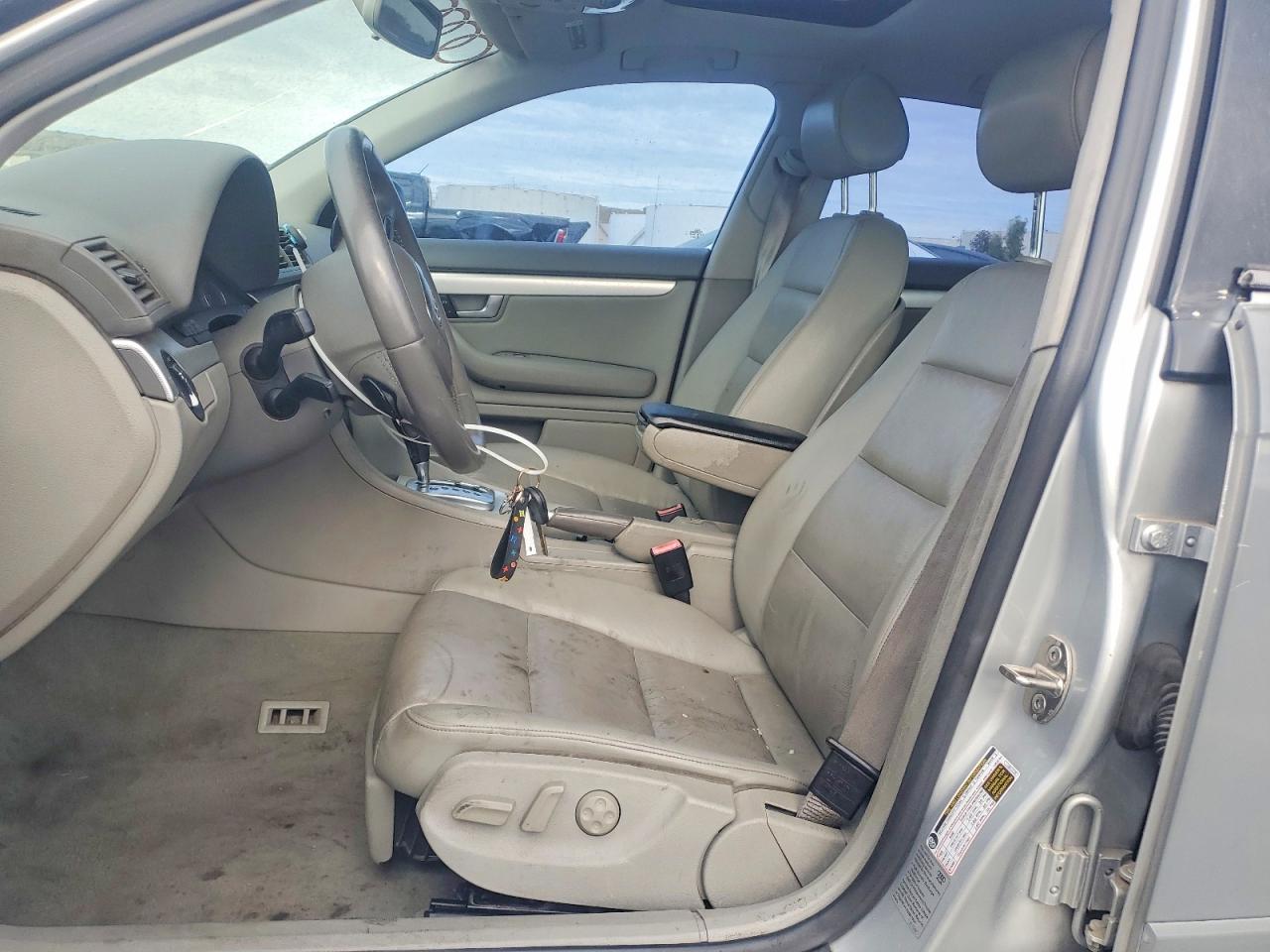 2008 Audi A4 2.0t Quattro Gray vin: WAUDF78E48A152813