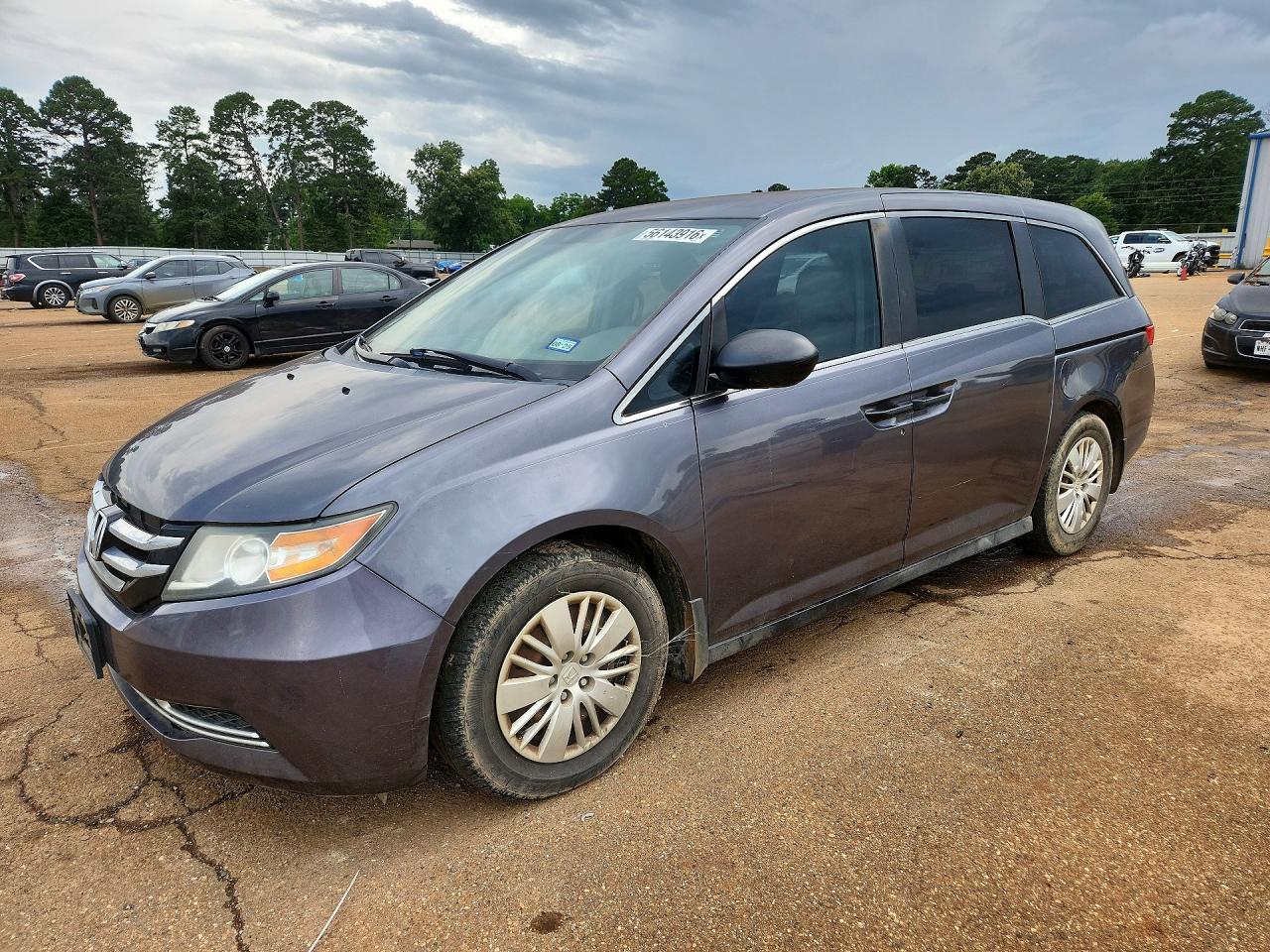 2016 Honda Odyssey Lx Gray vin: 5FNRL5H20GB068604