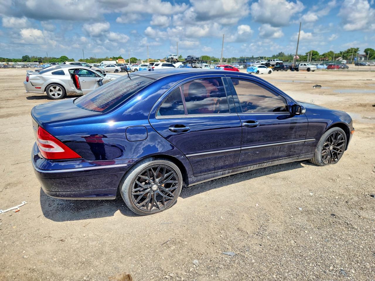 2007 Mercedes-benz C 280 4matic Blue vin: WDBRF92H07F868180