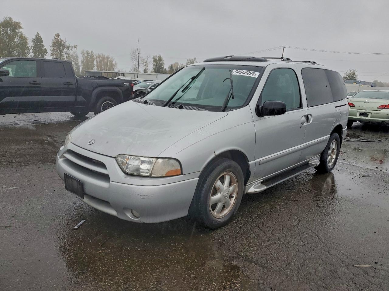 2001 Nissan Quest Se Silver vin: 4N2ZN16T31D812206