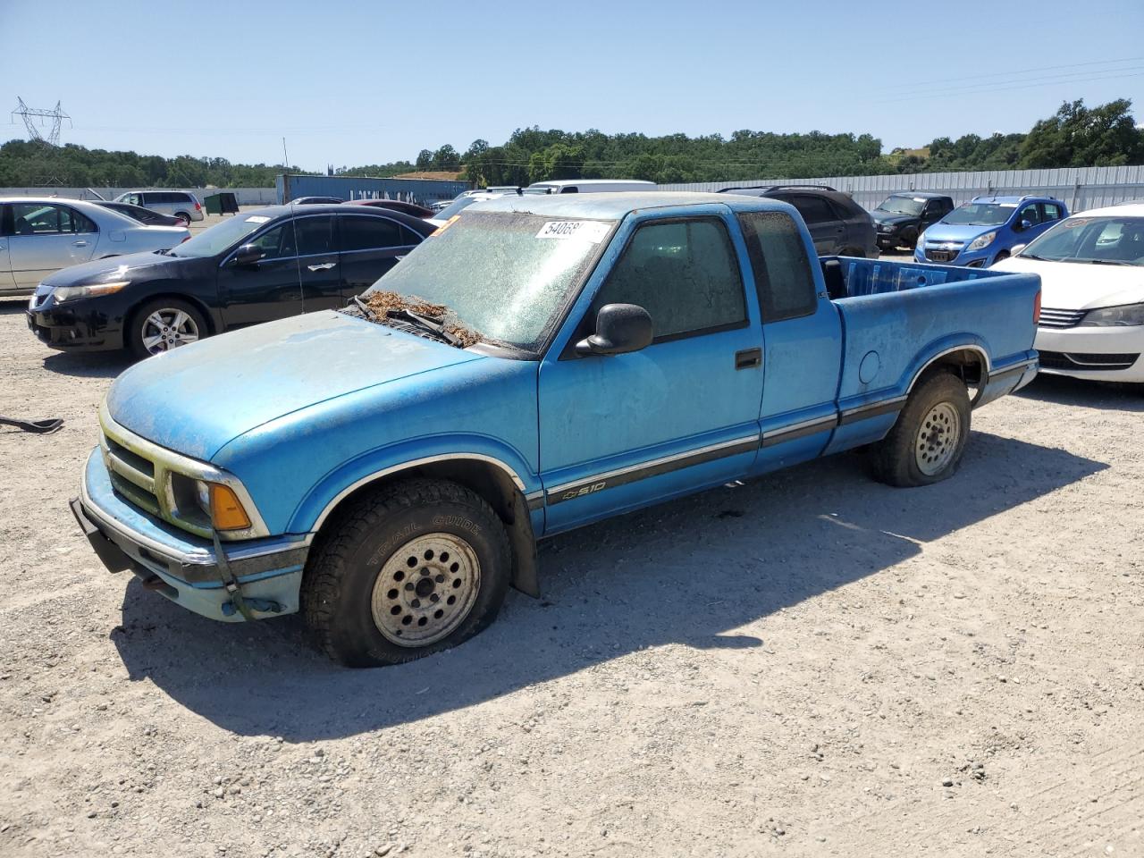 1994 Chevrolet S Truck S10 Blue vin: 1GCDT19W0R8147553