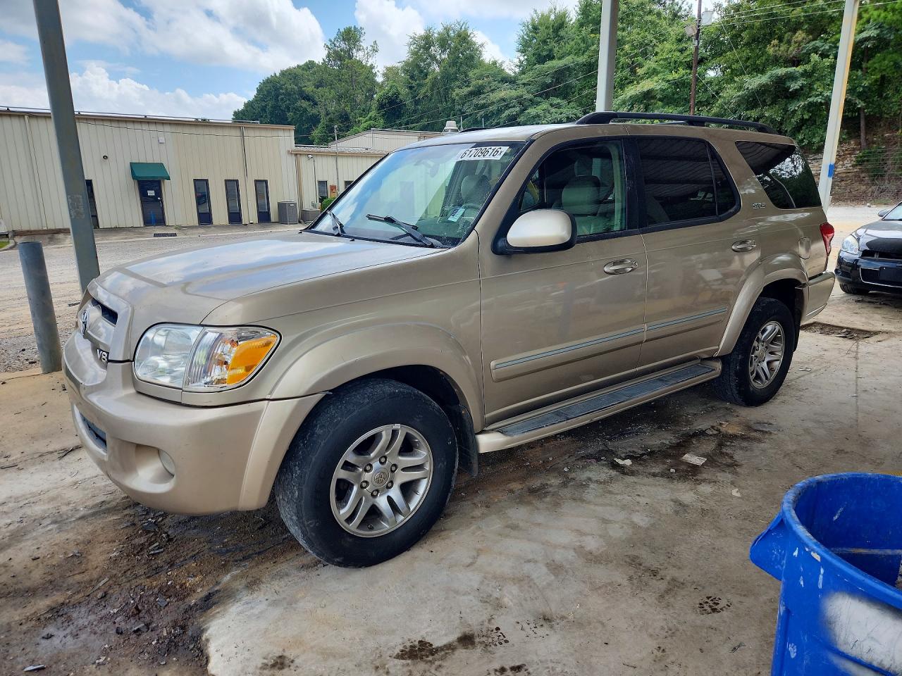 2007 Toyota Sequoia Sr5 Tan vin: 5TDZT34A67S292022