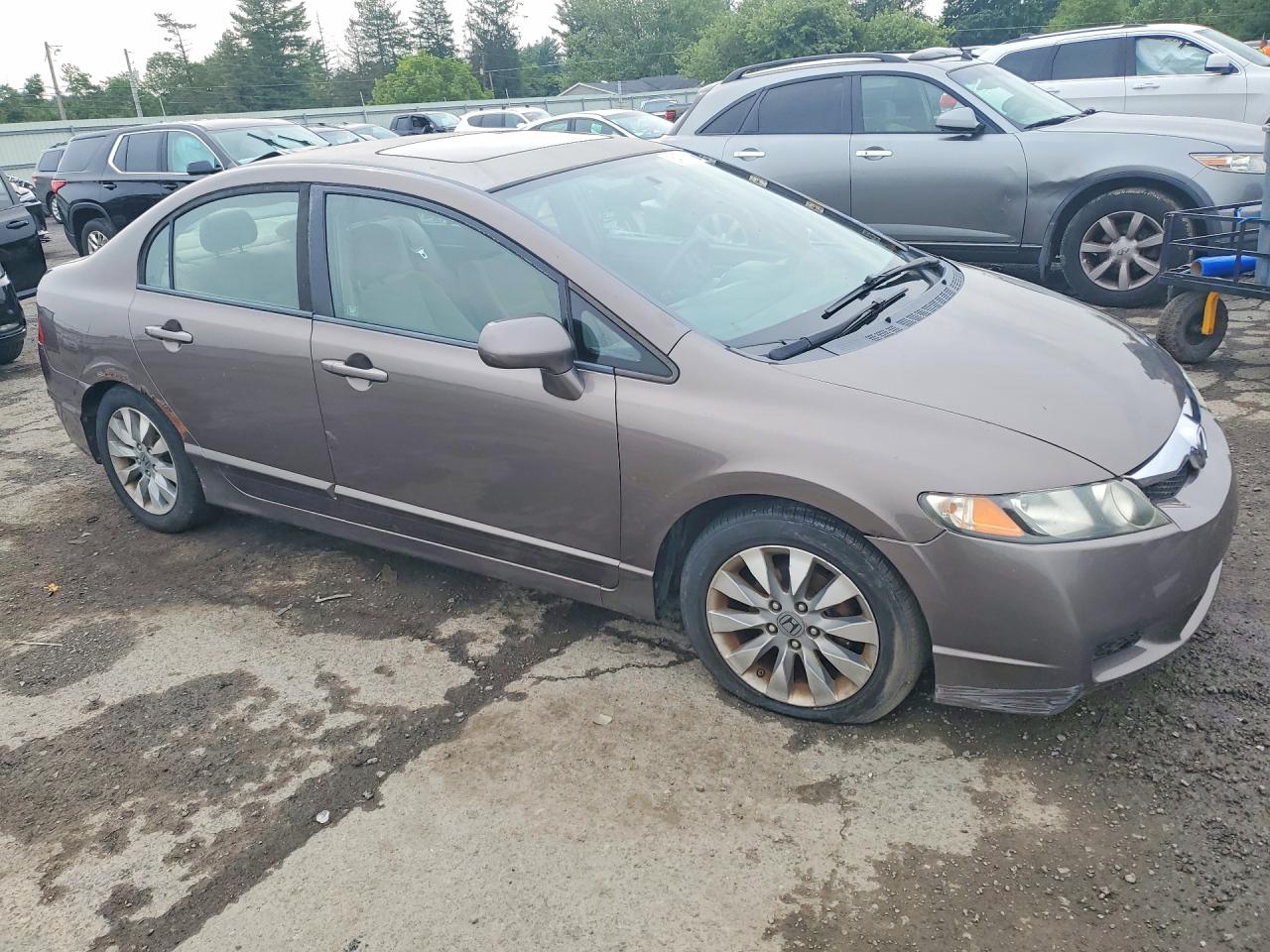 2010 Honda Civic Ex Brown vin: 2HGFA1F82AH515669