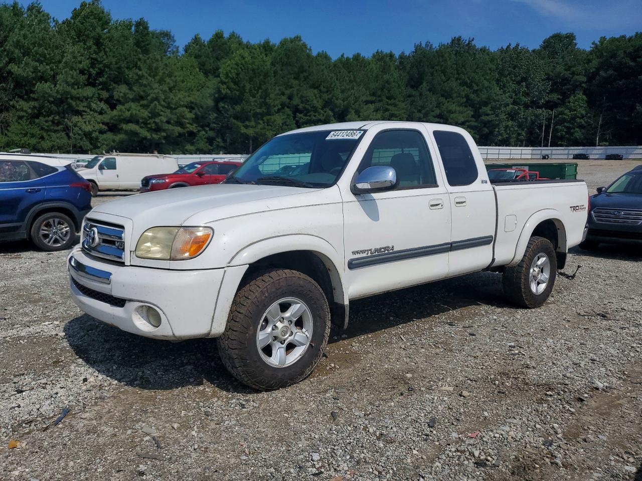 2005 Toyota Tundra Access Cab Sr5 White vin: 5TBBT44175S467889