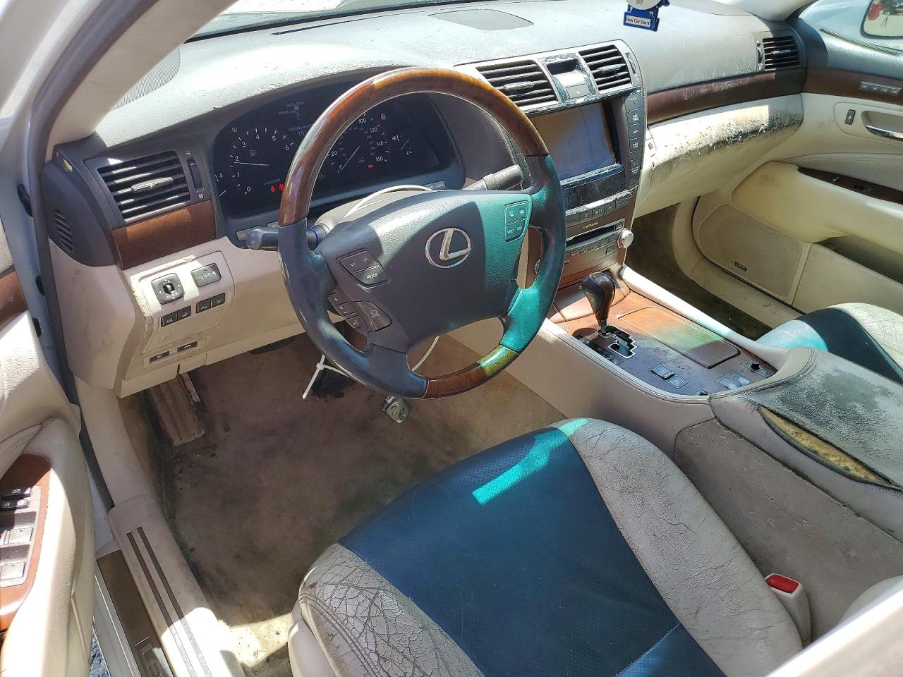 2010 Lexus Ls 460 White vin: JTHBL5EF8A5098563