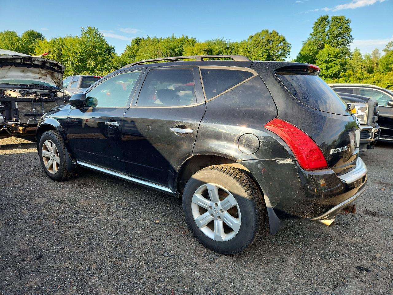 2006 Nissan Murano S Black vin: JN8AZ08W06W528506