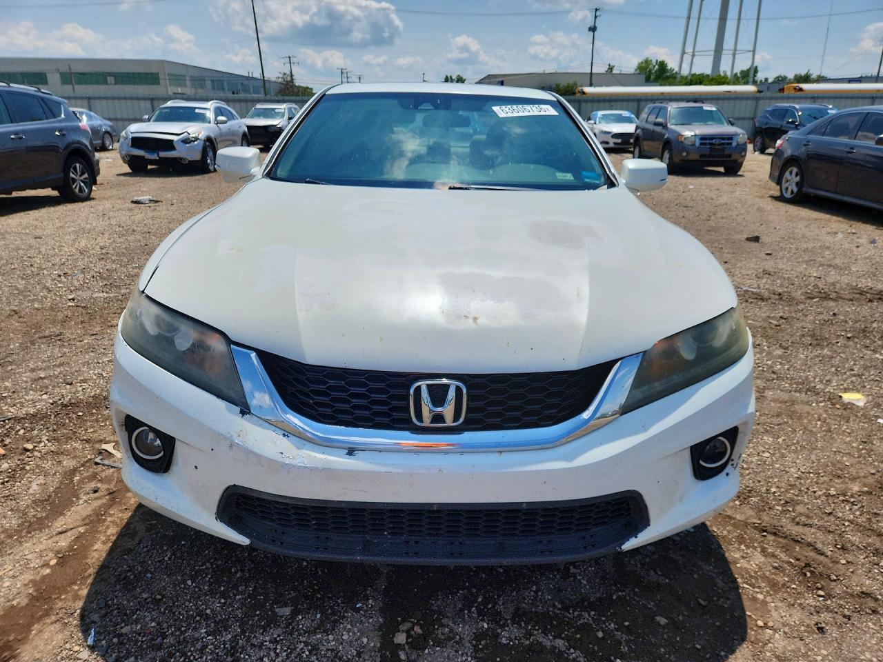 2013 Honda Accord Exl White vin: 1HGCT1B85DA006262