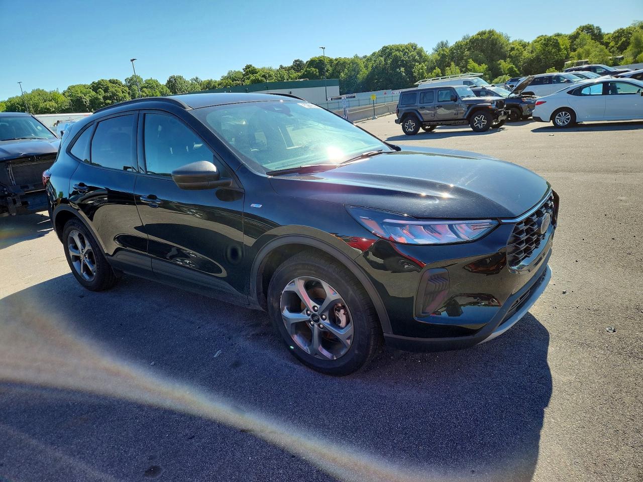 2025 Ford Escape St Line Черный vin: 1FMCU0MN8SUA10001