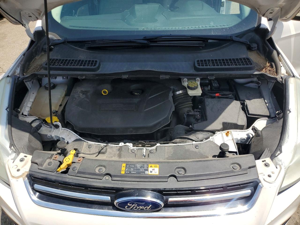 2013 Ford Escape Sel White vin: 1FMCU9H98DUD78621