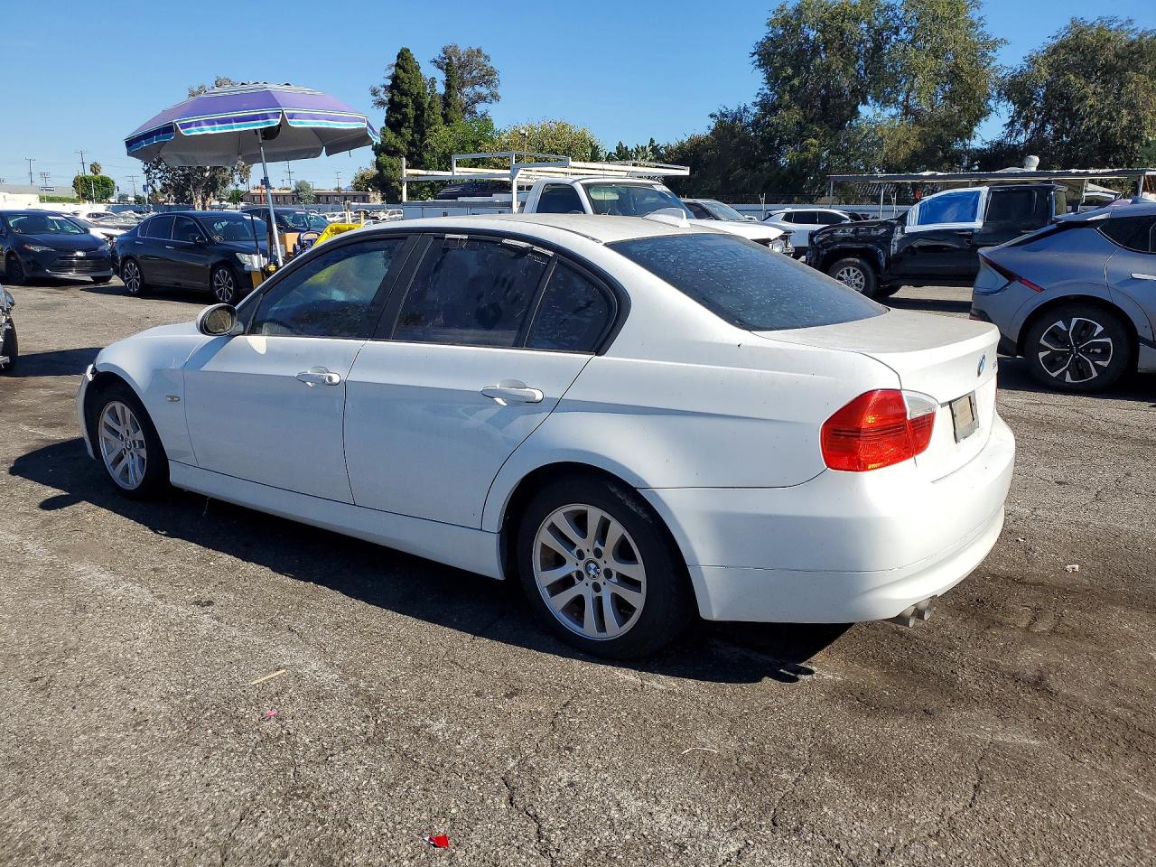 2007 Bmw 328 I Sulev White vin: WBAVC53547FZ77034
