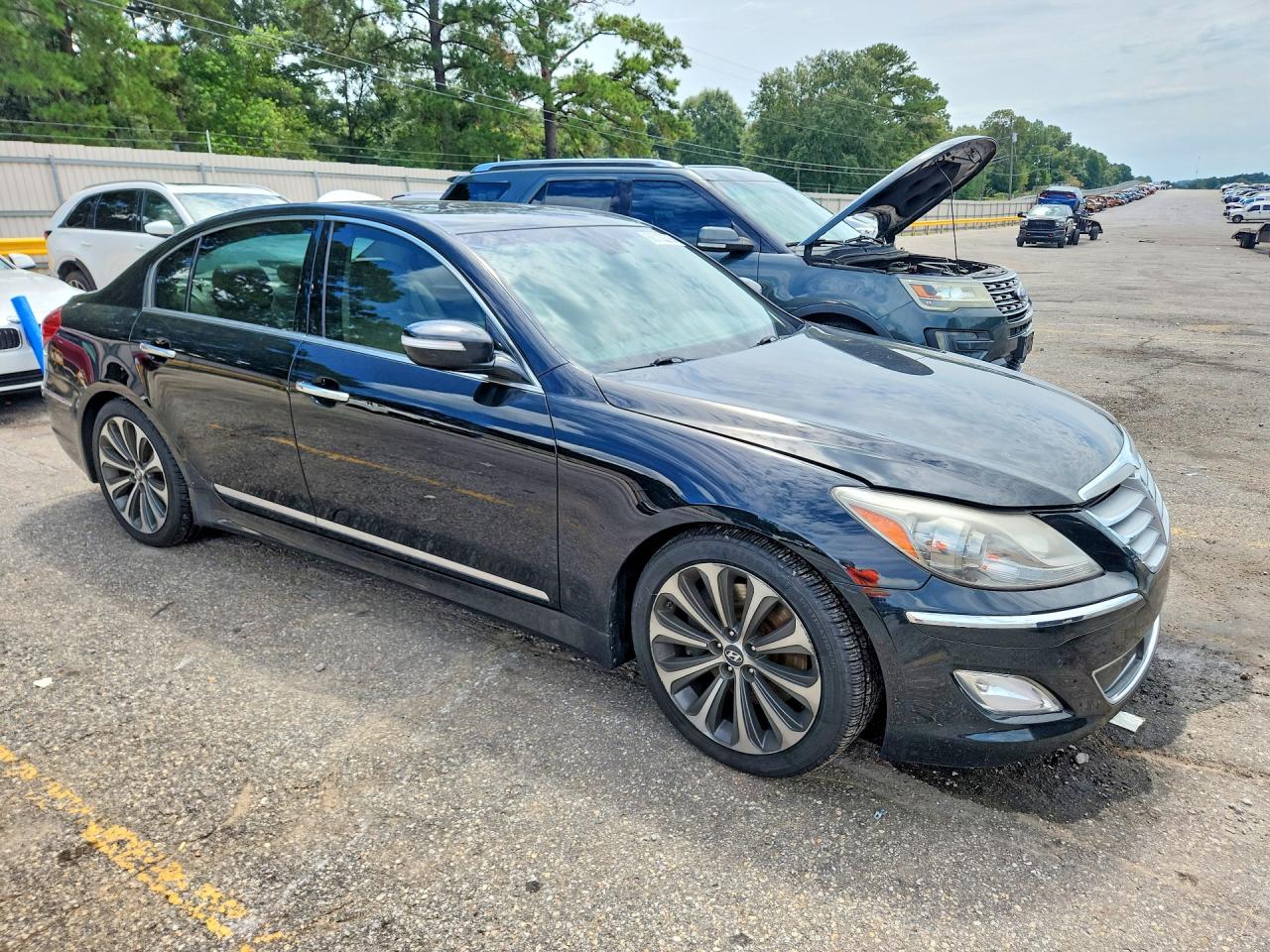 2013 Hyundai Genesis 5.0l Black vin: KMHGC4DH1DU239161