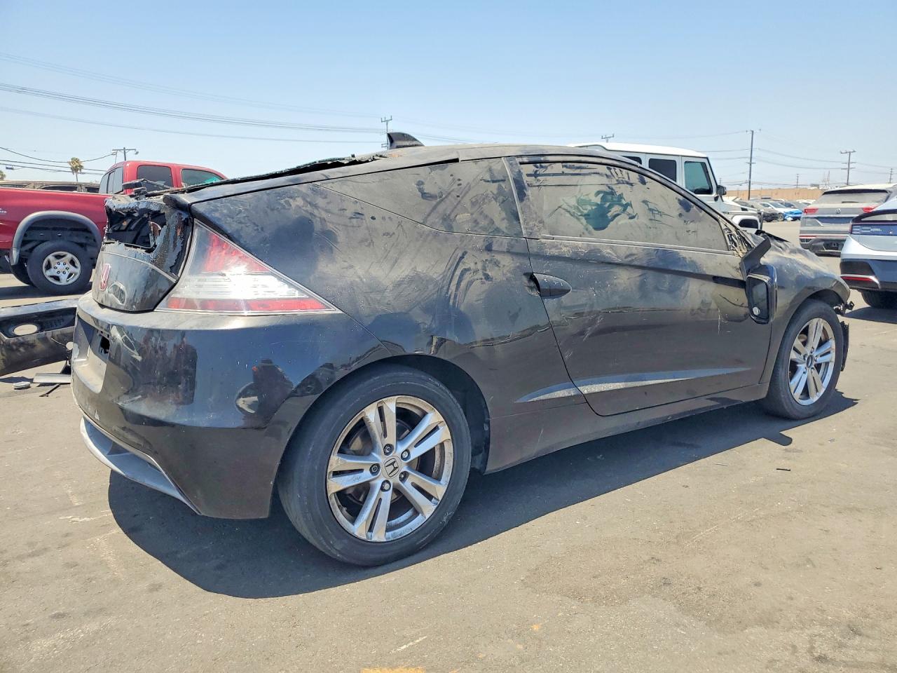 2011 Honda Cr-z Ex Black vin: JHMZF1D6XBS007487