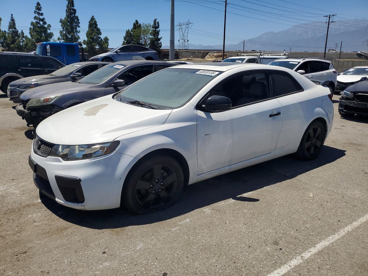 2012 Kia Forte Ex Белый vin: KNAFU6A2XC5569945