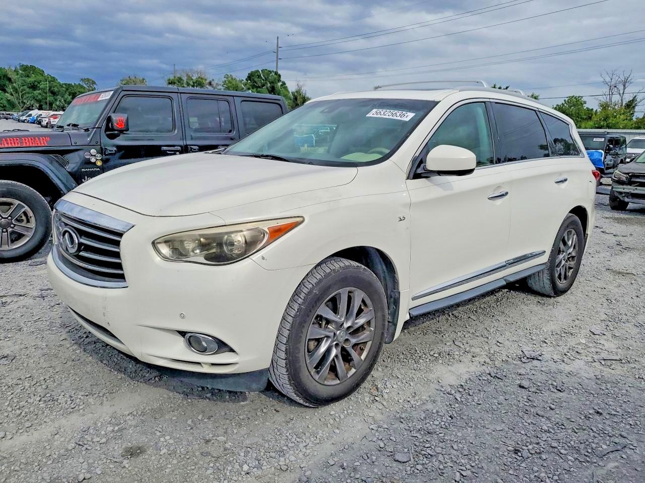 2014 Infiniti Qx60 Base White vin: 5N1AL0MM2EC519822
