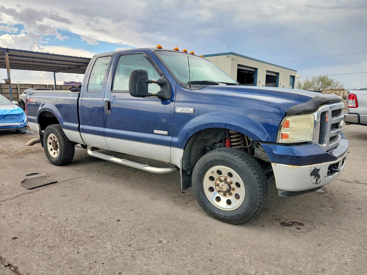 2005 Ford F250 Super Duty Blue vin: 1FTSX21P65ED19960