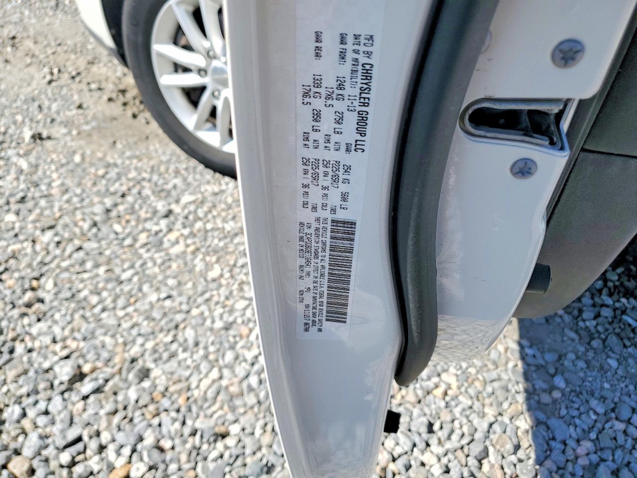2014 Dodge Journey Sxt White vin: 3C4PDDBG9ET164541
