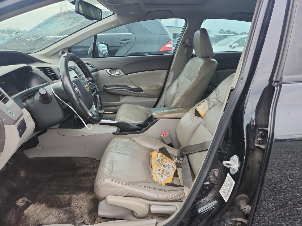 2012 Honda Civic Черный vin: 19XFB2F95CE004420