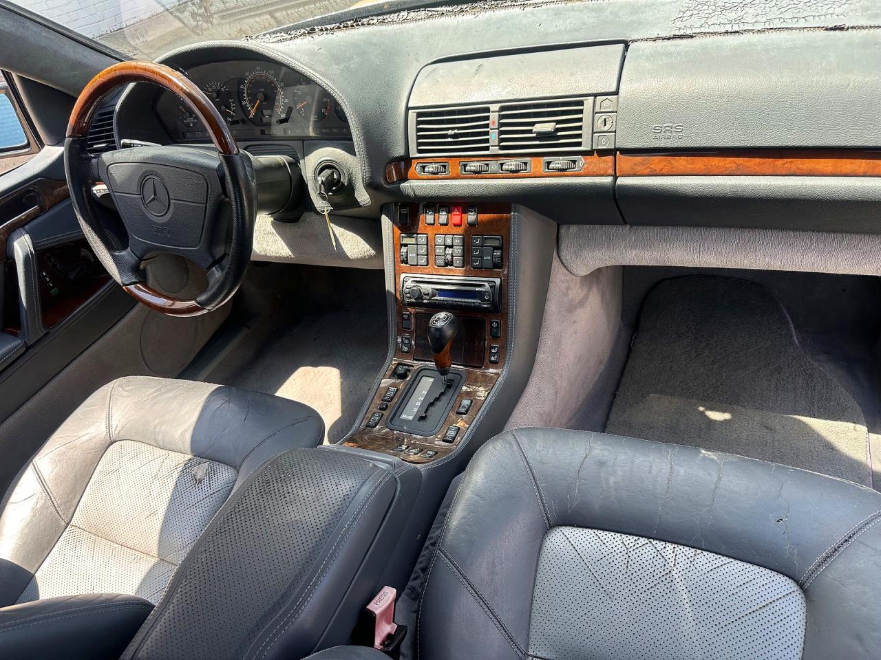 1995 Mercedes-benz S 600 Черный vin: WDBGA76E4SA265278