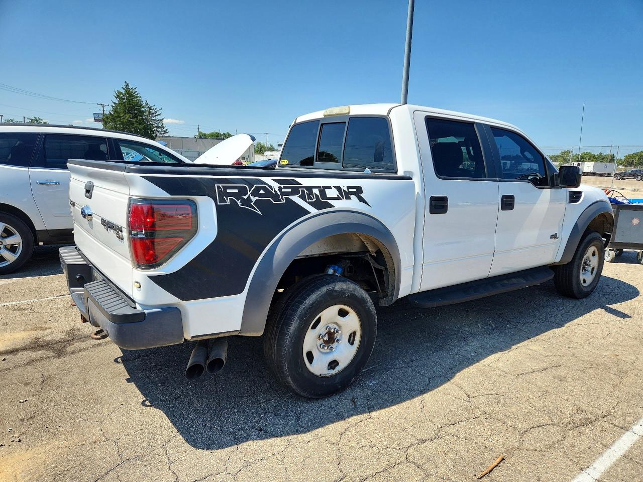 2014 Ford F150 Svt Raptor White vin: 1FTFW1R67EFC30130