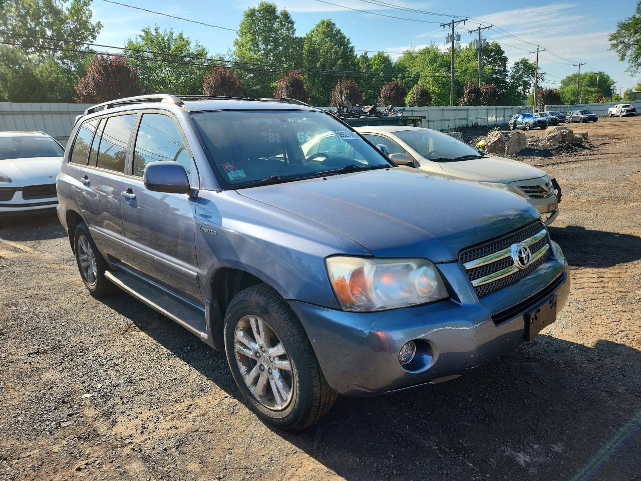2006 Toyota Highlander Hybrid Blue vin: JTEEW21A960004768