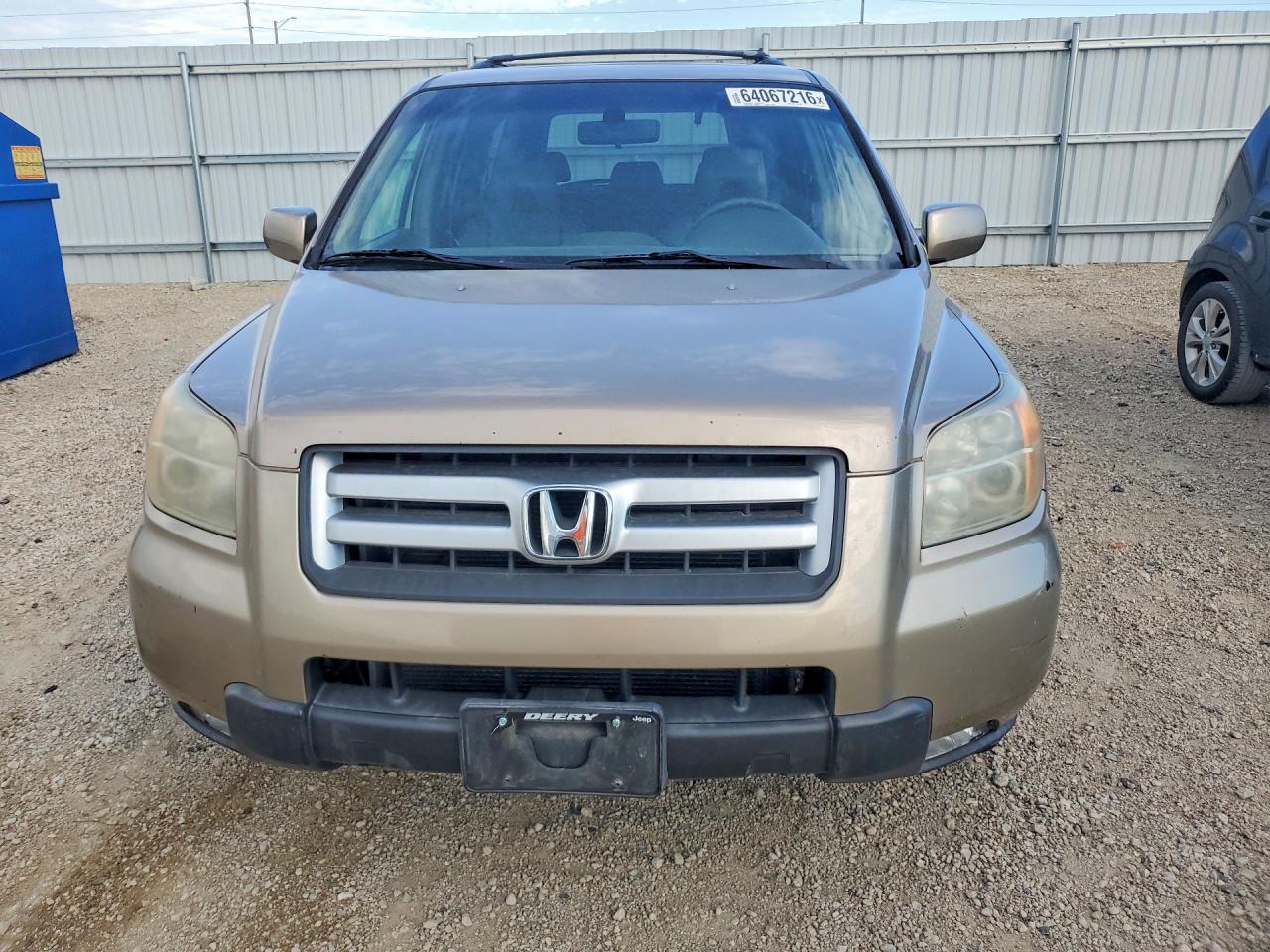 2007 Honda Pilot Exl Gold vin: 5FNYF18547B010064