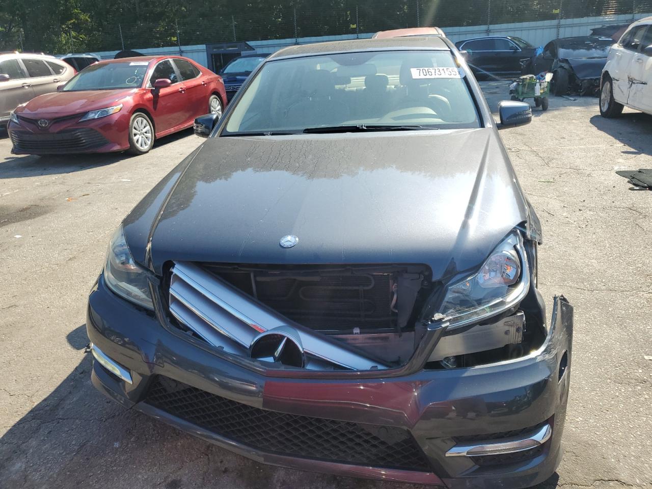 2013 Mercedes-benz C 250 Gray vin: WDDGF4HB5DR262209