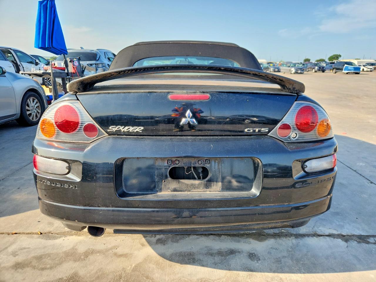 2003 Mitsubishi Eclipse Spyder Gts Black vin: 4A3AE75HX3E012402