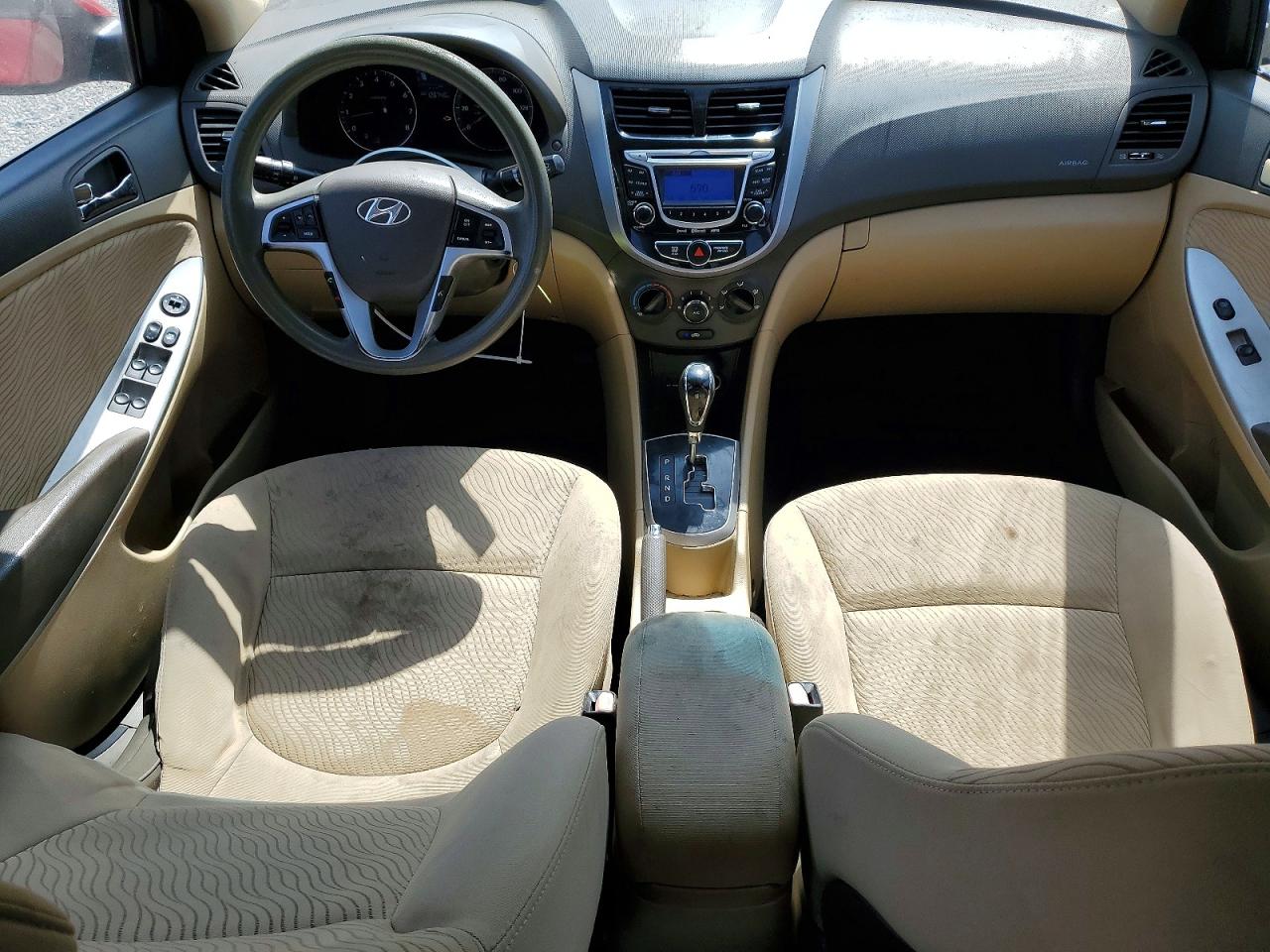2012 Hyundai Accent Gls Red vin: KMHCU4AE3CU057109
