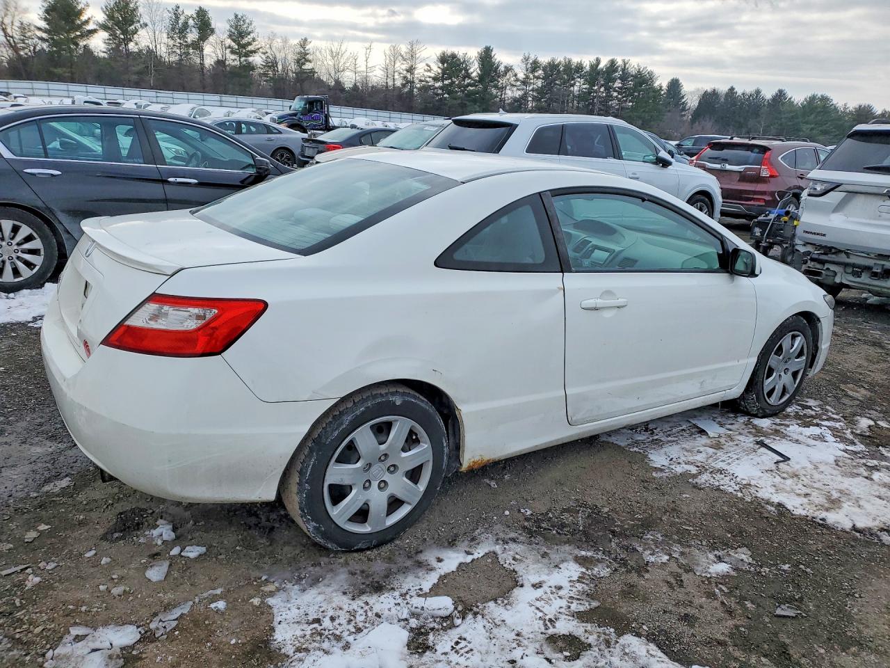 2010 Honda Civic Lx White vin: 2HGFG1B63AH510418