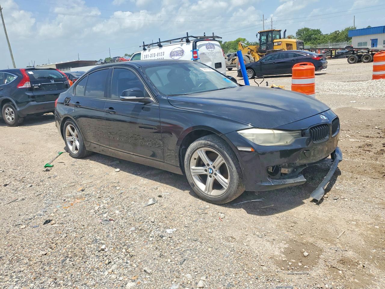 2014 Bmw 320 I Black vin: WBA3B1G52ENS80509