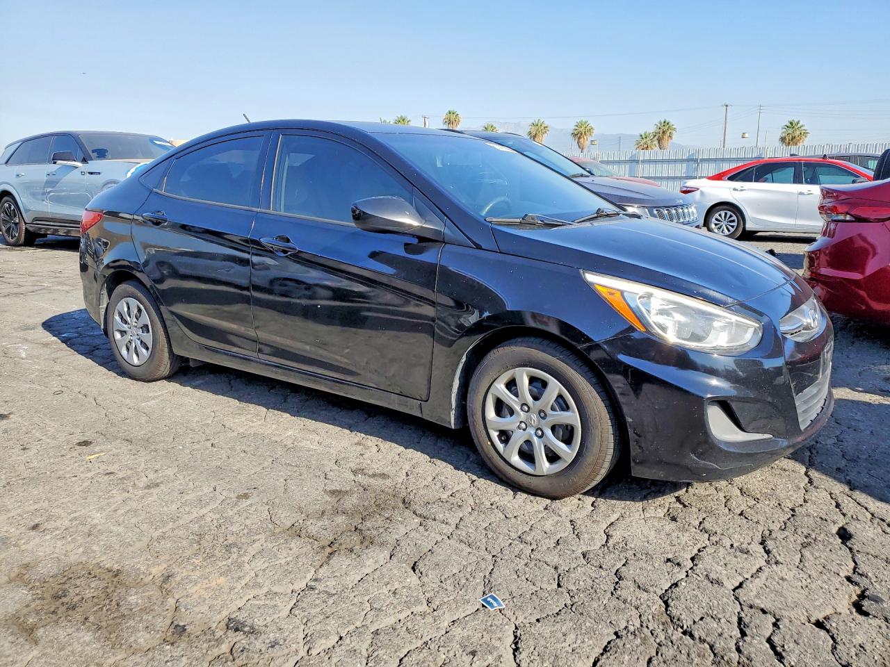 2015 Hyundai Accent Gls Black vin: KMHCT4AE6FU936272