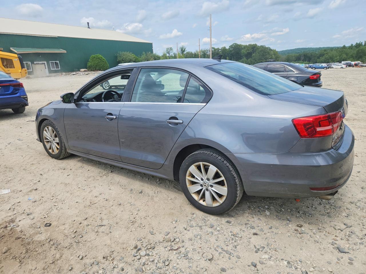 2015 Volkswagen Jetta Se Blue vin: 3VWD17AJ0FM334319