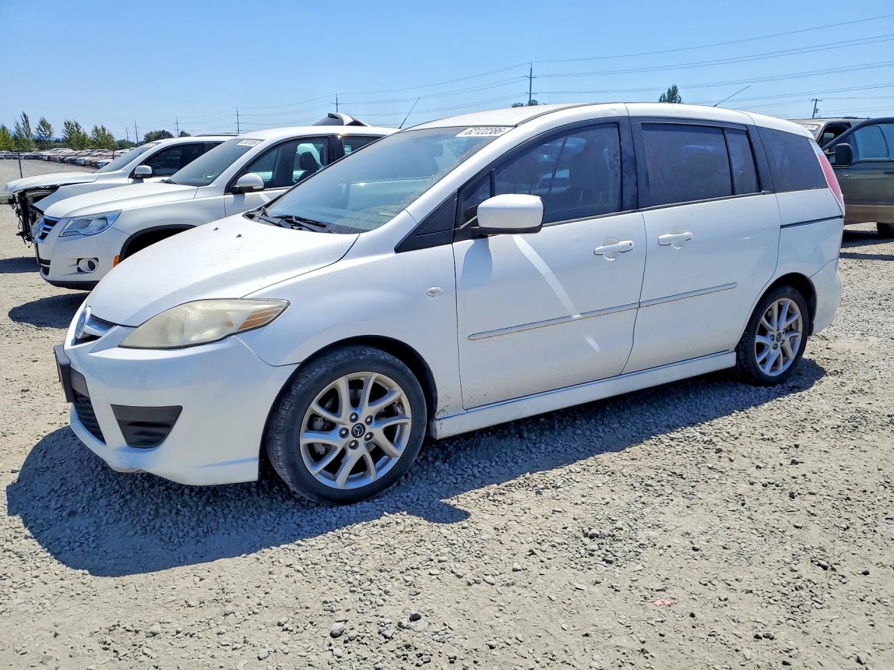 2009 Mazda 5 Sv White vin: JM1CR29L690347857